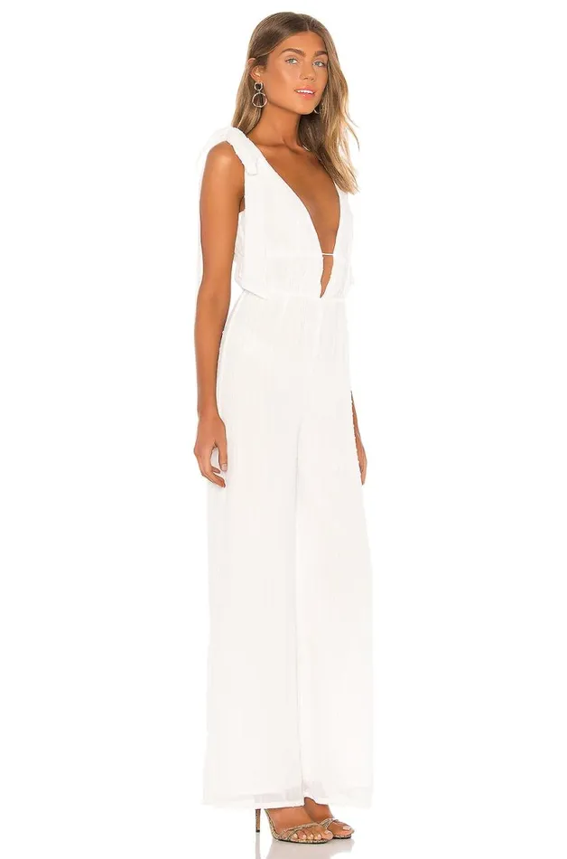 Cain Jumpsuit White Women Lovers and Friends Jumpsuits