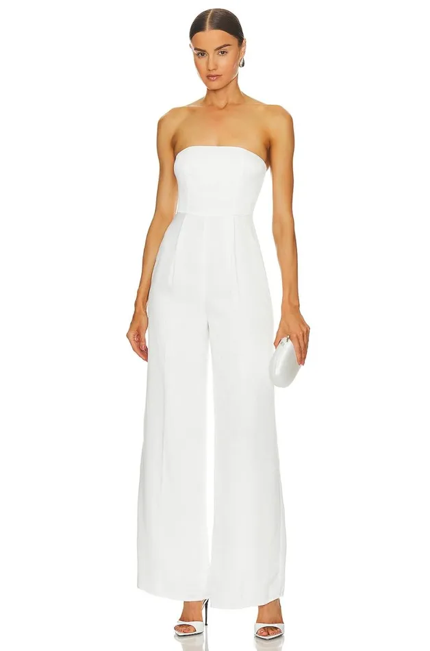 Cambri Jumpsuit Ivory White Women Lovers and Friends Jumpsuits