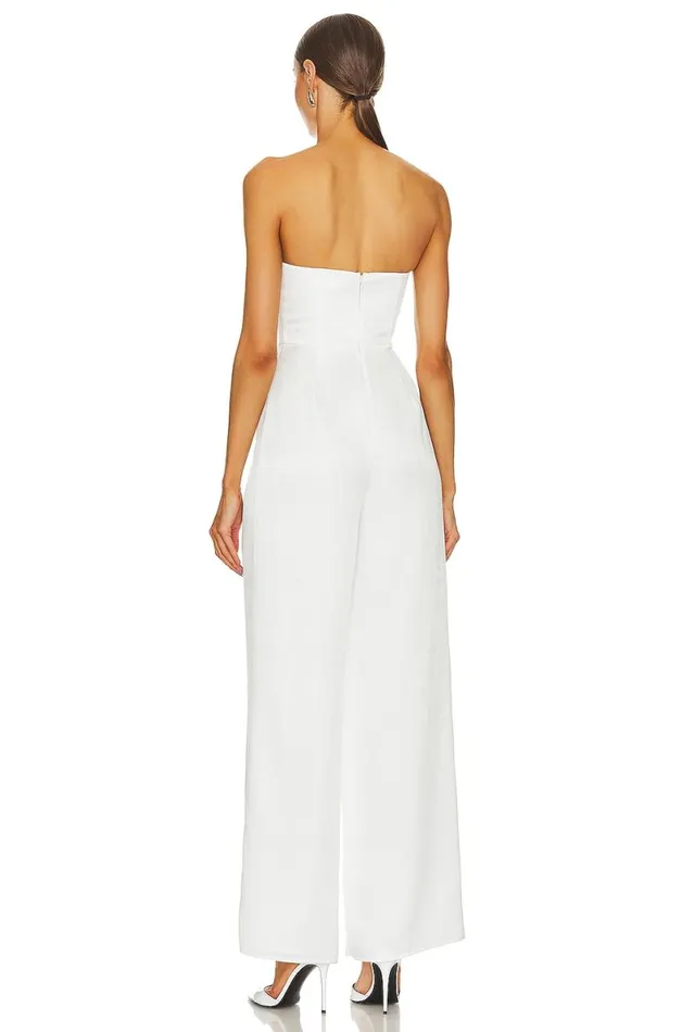 Cambri Jumpsuit Ivory White Women Lovers and Friends Jumpsuits