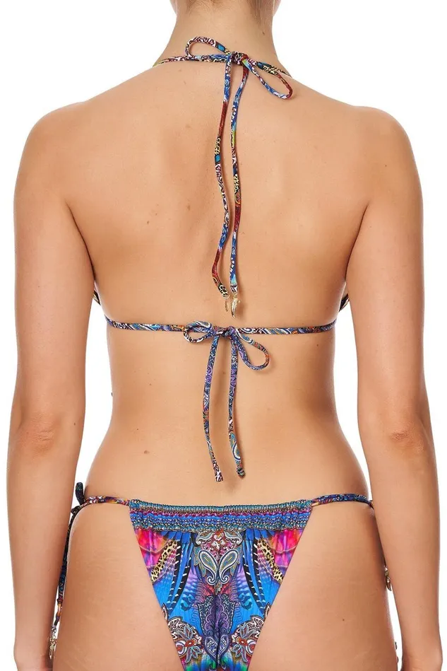 Camilla Bikinis Women Double Straps Tri Bra Psychedelica