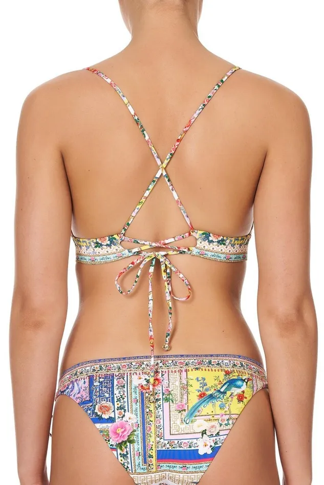 Camilla Bikinis Women Lace Back Tri Bra Party In The Palace