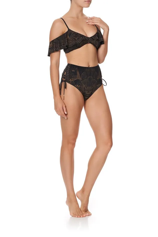 Camilla Bikinis Women Lace Up High Waisted Pant Cobra King