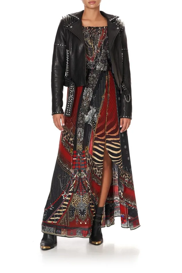 Camilla Jackets Women Biker With Shoulder Yoke Leather
