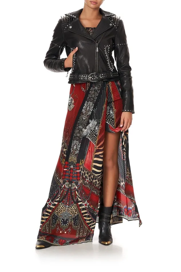 Camilla Jackets Women Biker With Shoulder Yoke Leather