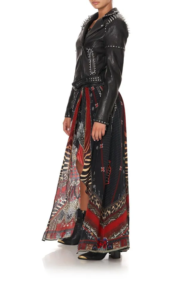 Camilla Jackets Women Biker With Shoulder Yoke Leather