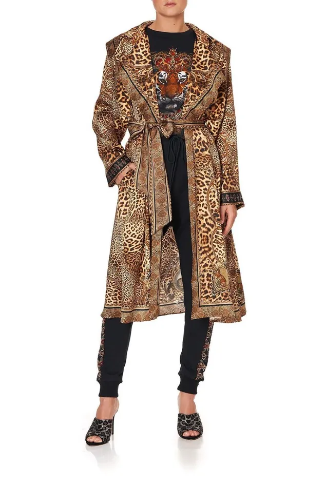 Camilla Jackets Women Loose Longline Trench Lady Lodge