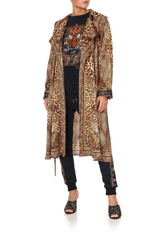 Camilla Jackets Women Loose Longline Trench Lady Lodge