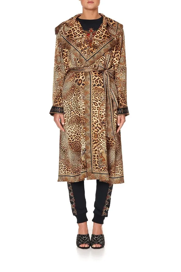 Camilla Jackets Women Loose Longline Trench Lady Lodge