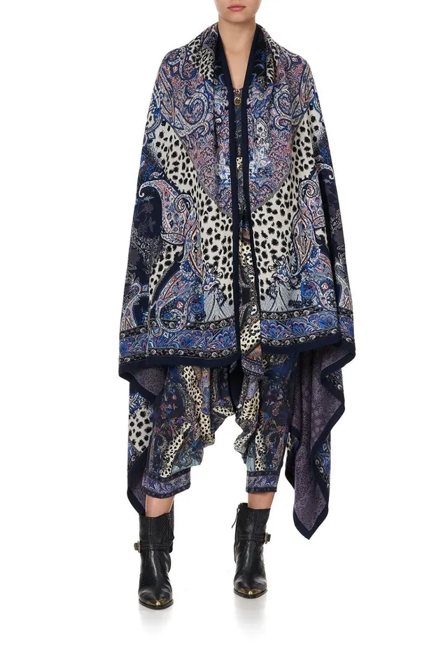 Camilla Knitwear Women Knit Jacquard Blanket Festival Express