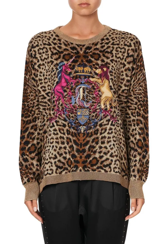 Camilla Knitwear Women Knit Printed Jumper Poetic Anarchy