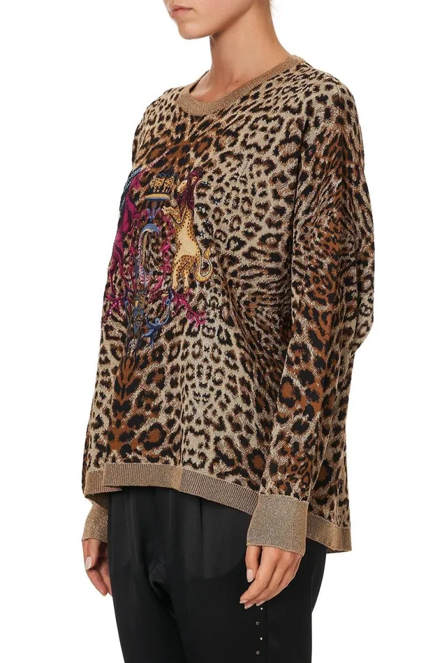 Camilla Knitwear Women Knit Printed Jumper Poetic Anarchy