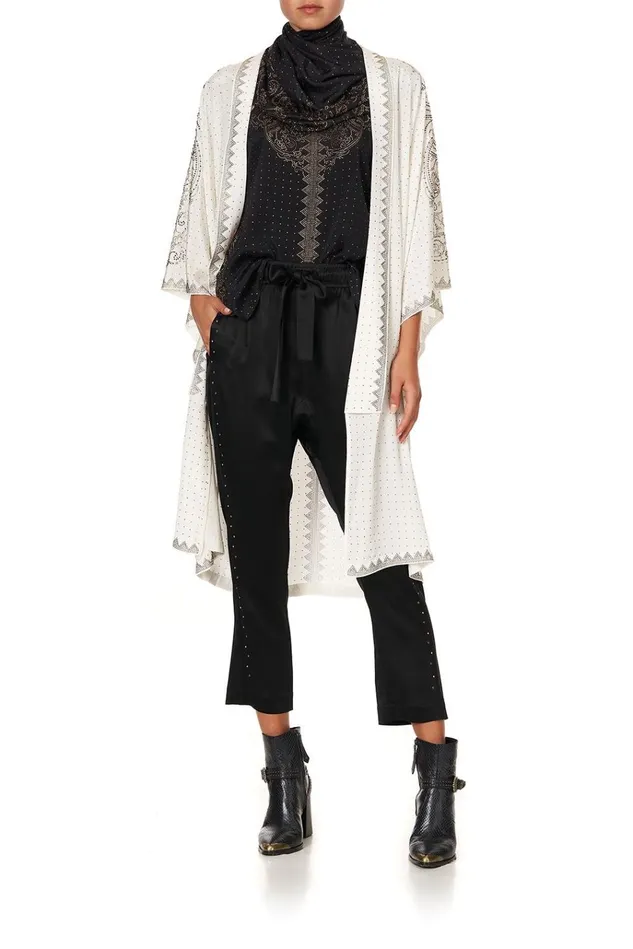 Camilla Modest Clothing Women T Back Shoestring Top Luxe Black