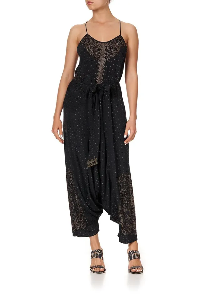 Camilla Modest Clothing Women T Back Shoestring Top Luxe Black