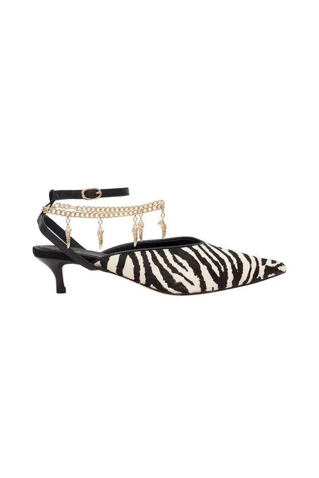 Camilla Shoes Women Kitten Heel With Anklet Night Waiting For Day