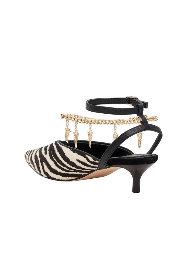 Camilla Shoes Women Kitten Heel With Anklet Night Waiting For Day
