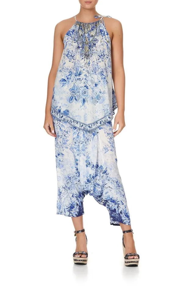 Camilla Tops Women Handkerchief Hem Tank High Tea