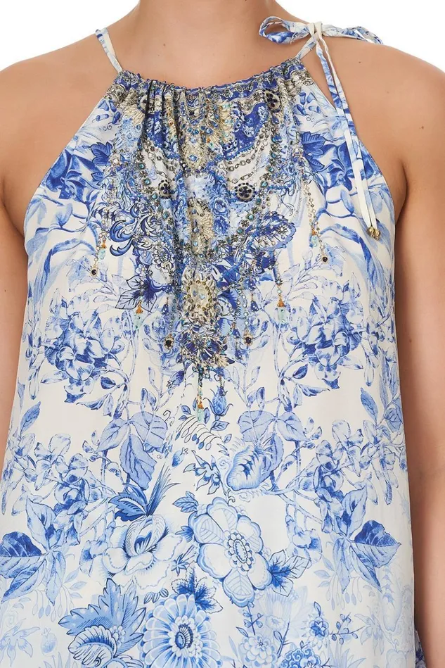 Camilla Tops Women Handkerchief Hem Tank High Tea