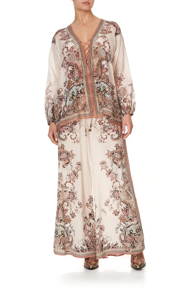 Camilla Tops Women Lace Up Blouse Tales Of Talitha