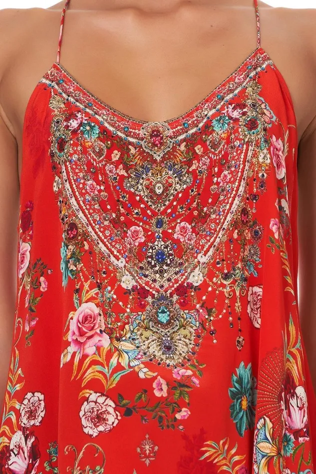 Camilla Tops Women T Back Shoestring Top Cameos Can Can