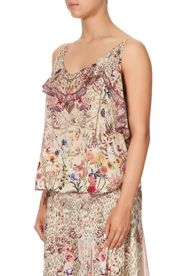 Camilla Tops Women Top With Neckline Frill Drifting Dreamer