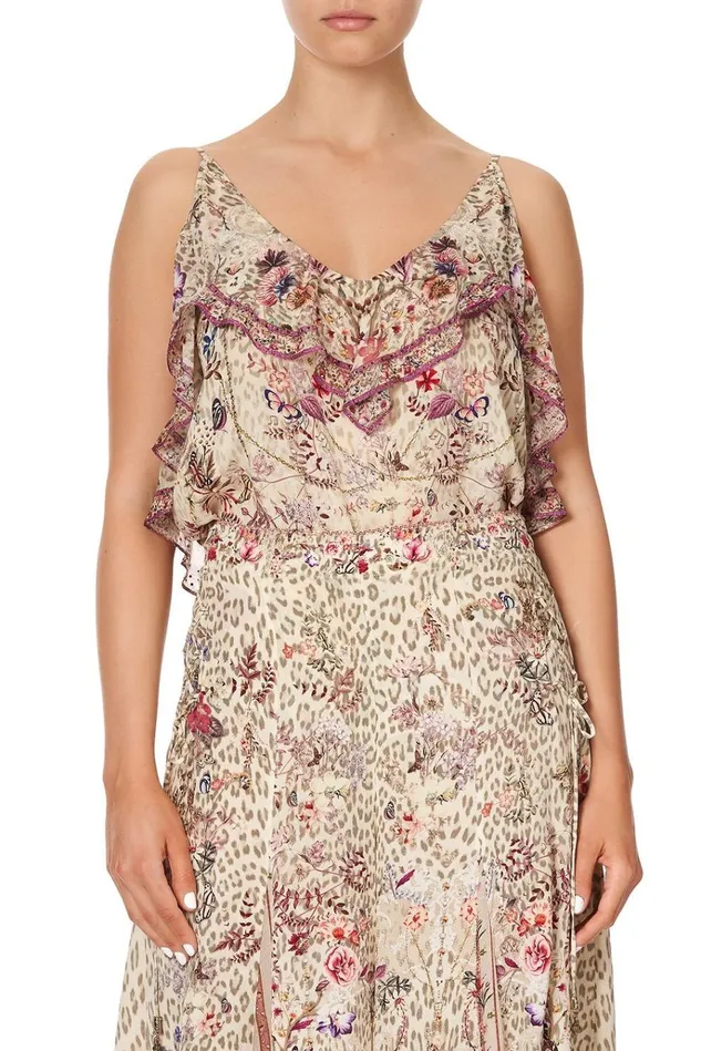 Camilla Tops Women Top With Neckline Frill Drifting Dreamer