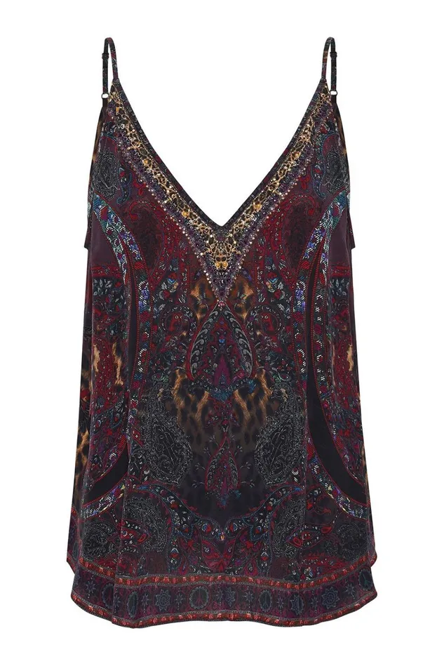 Camilla Tops Women V Neck Cami The Smoking Lounge