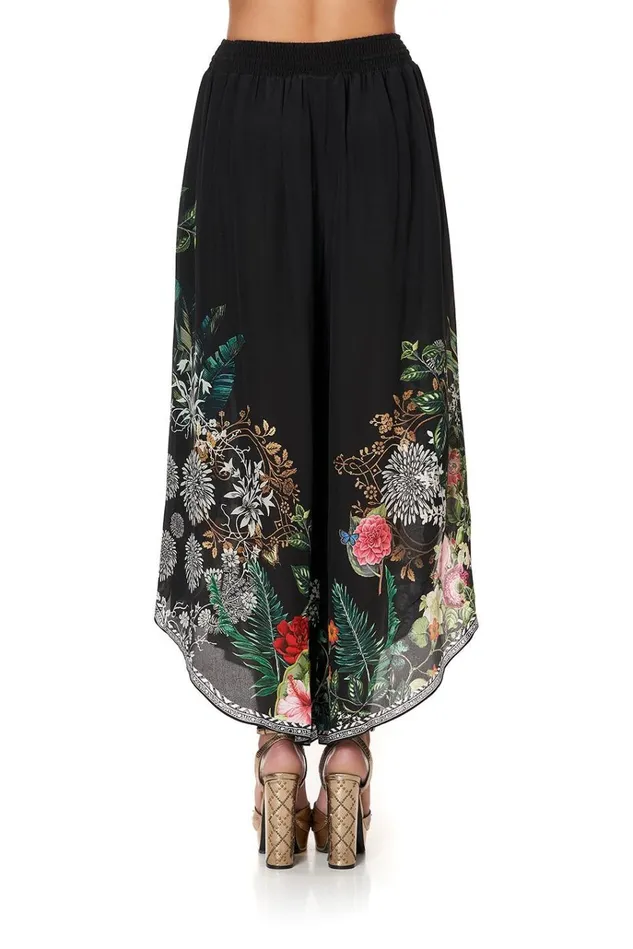 Camilla Trousers and Leggings Women Curved Hem Pant Raised With Wolves