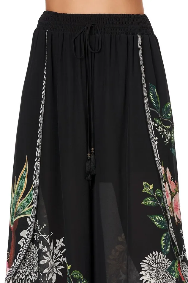 Camilla Trousers and Leggings Women Curved Hem Pant Raised With Wolves