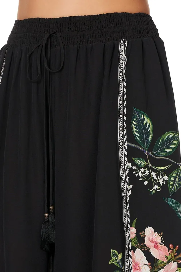 Camilla Trousers and Leggings Women Curved Hem Pant Raised With Wolves