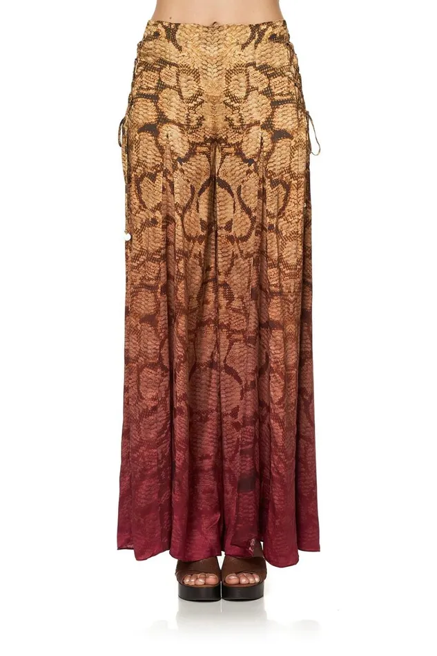 Camilla Trousers and Leggings Women Flares With Lace Up Side Coastal Treasure
