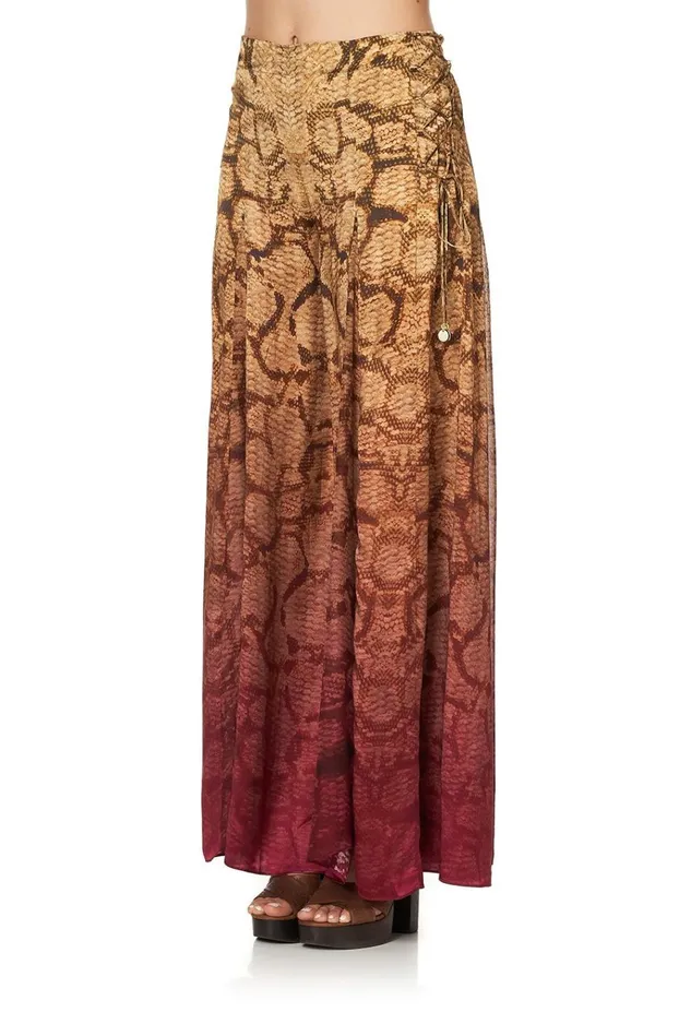 Camilla Trousers and Leggings Women Flares With Lace Up Side Coastal Treasure