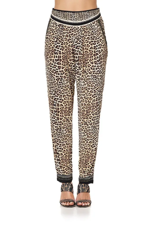 Camilla Trousers and Leggings Women Harem Pants With Front Pleats Sex Kitten