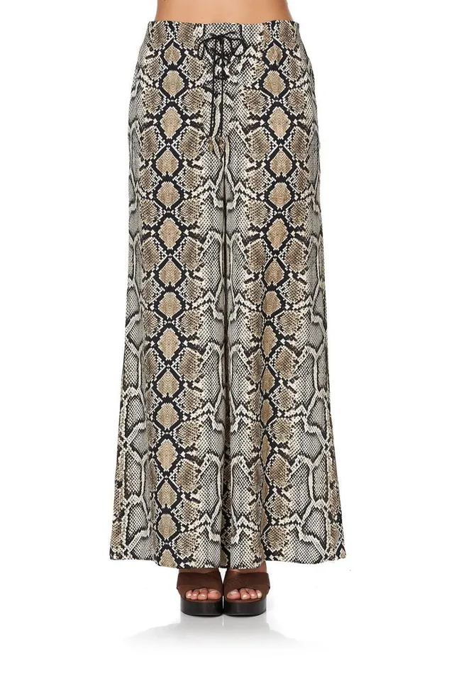Camilla Trousers and Leggings Women Lace Up Front Flared Pant Kakadu Boo