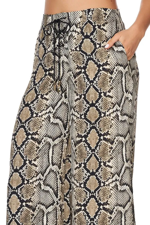 Camilla Trousers and Leggings Women Lace Up Front Flared Pant Kakadu Boo