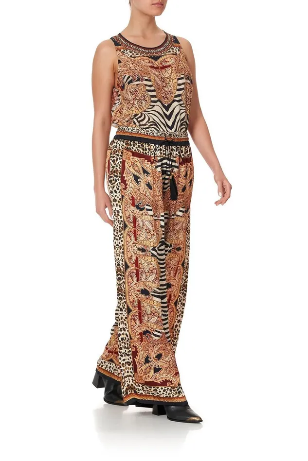 Camilla Trousers and Leggings Women Straight Leg Pant Wild Fire