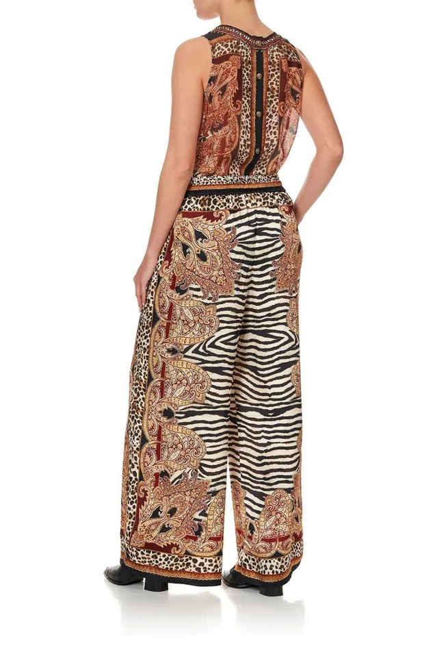 Camilla Trousers and Leggings Women Straight Leg Pant Wild Fire