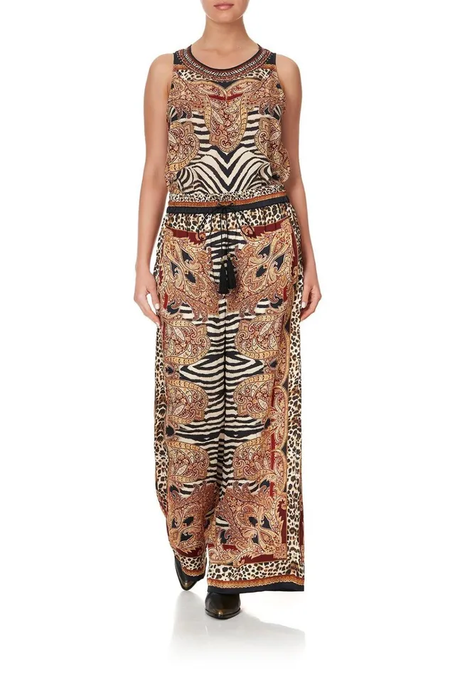 Camilla Trousers and Leggings Women Straight Leg Pant Wild Fire