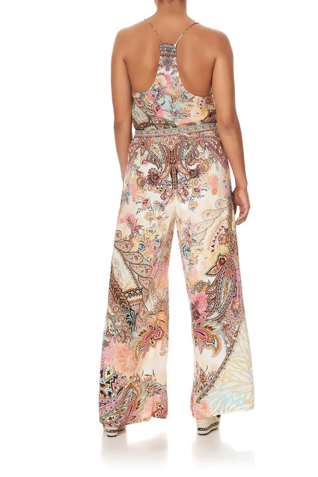Camilla Trousers and Leggings Women Wide Leg Trouser With Front Pockets Carnaby Disco