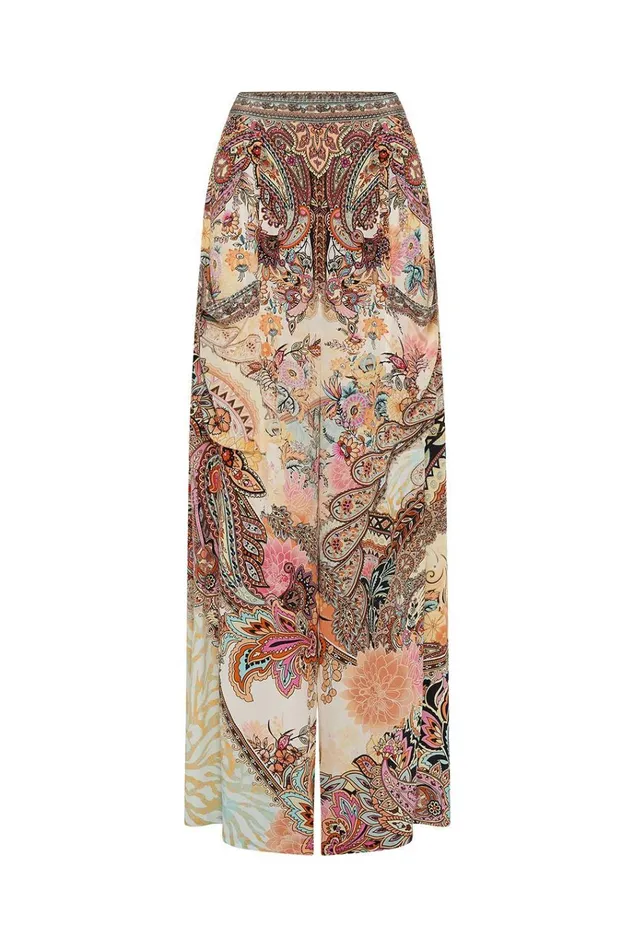 Camilla Trousers and Leggings Women Wide Leg Trouser With Front Pockets Carnaby Disco