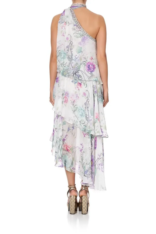 Camilla Wedding Guest Dresses Women Asymmetrical Neck Tie Dress Forever Far