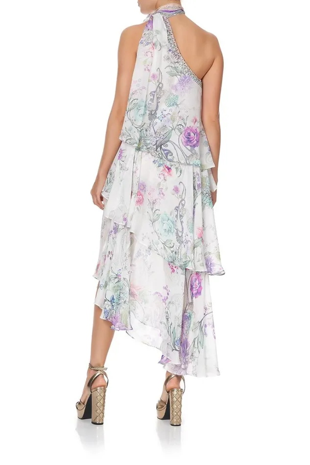 Camilla Wedding Guest Dresses Women Asymmetrical Neck Tie Dress Forever Far