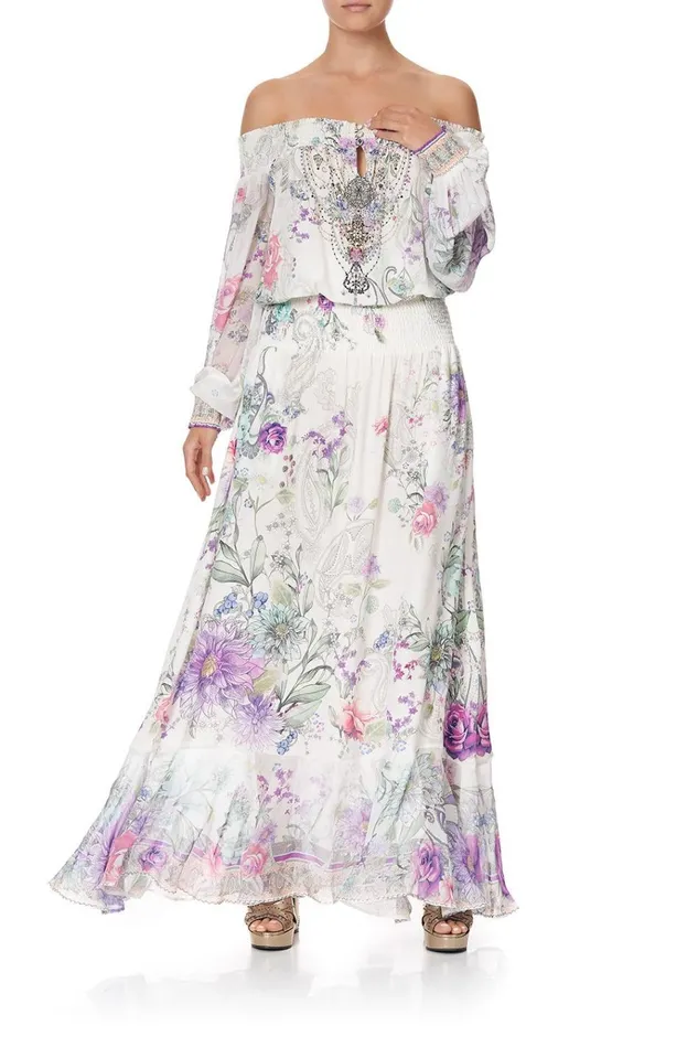 Camilla Wedding Guest Dresses Women Off Shoulder Shirred Dress Forever Far