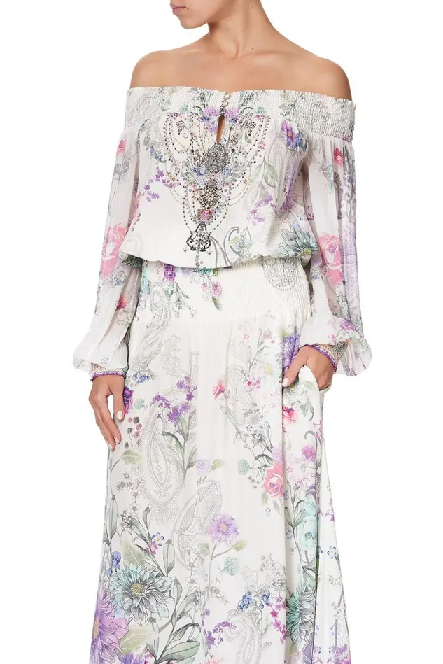 Camilla Wedding Guest Dresses Women Off Shoulder Shirred Dress Forever Far