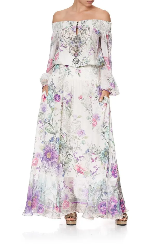 Camilla Wedding Guest Dresses Women Off Shoulder Shirred Dress Forever Far