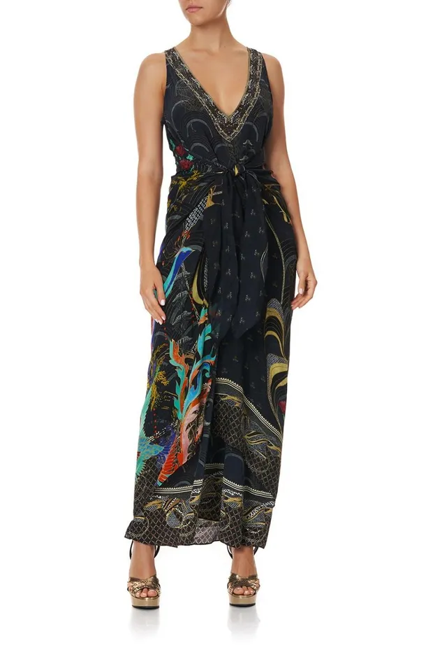 Camilla Wedding Guest Dresses Women Tie Front Multiwear Dress Wise Wings