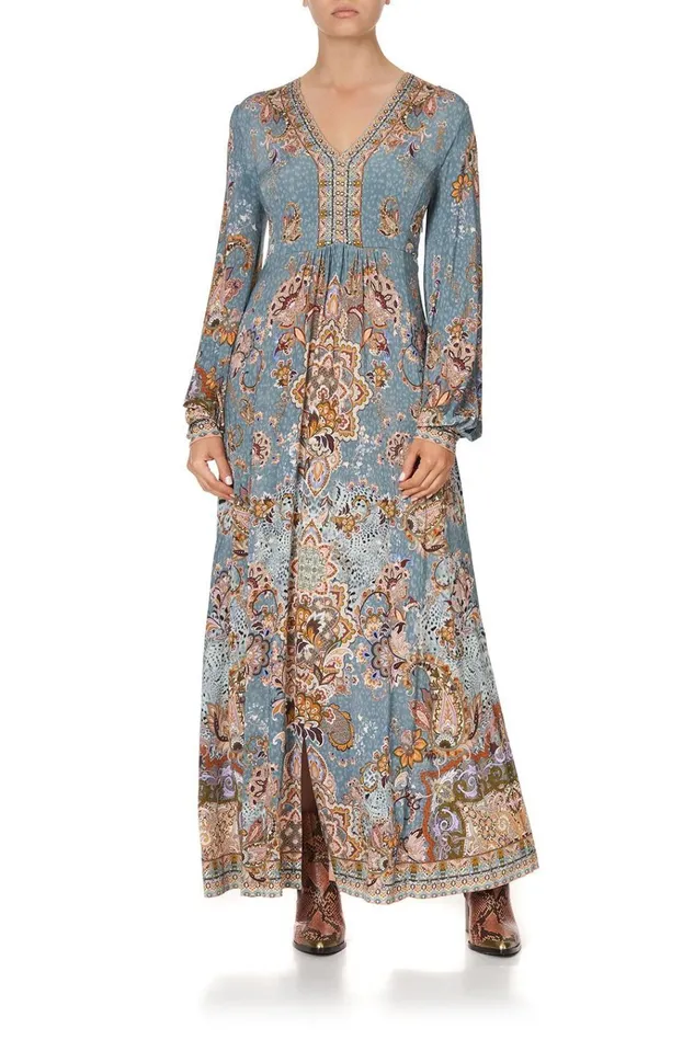 Camilla Wedding Guest Dresses Women V Neck Jersey Dress With Tuck Detail Le Palais Du Zahir