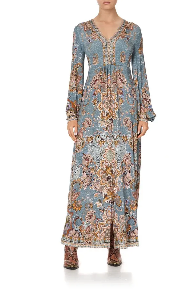 Camilla Wedding Guest Dresses Women V Neck Jersey Dress With Tuck Detail Le Palais Du Zahir