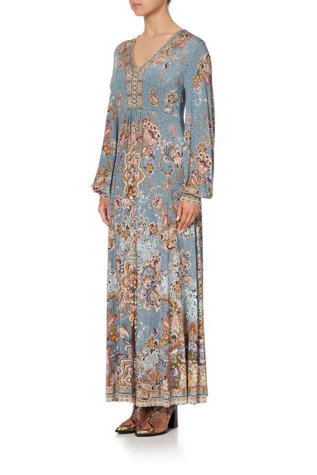 Camilla Wedding Guest Dresses Women V Neck Jersey Dress With Tuck Detail Le Palais Du Zahir