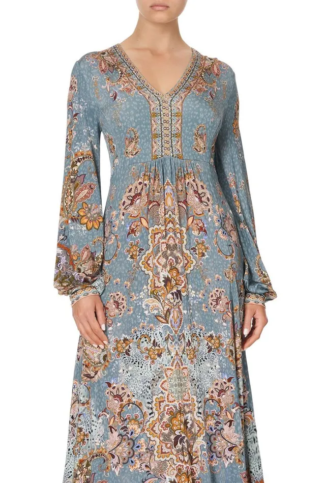Camilla Wedding Guest Dresses Women V Neck Jersey Dress With Tuck Detail Le Palais Du Zahir