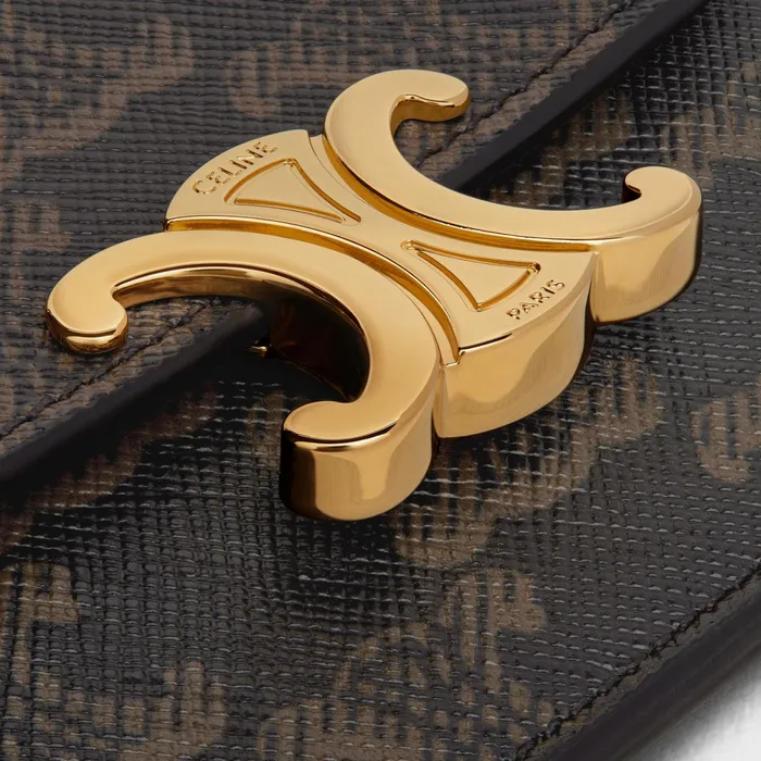 Card Holder With Flap Triomphe In Triomphe Canvas Tan Women CELINE CARD HOLDERS Card Holder With Flap Triomphe In Triomphe Canvas Tan Women CELINE CARD HOLDERS